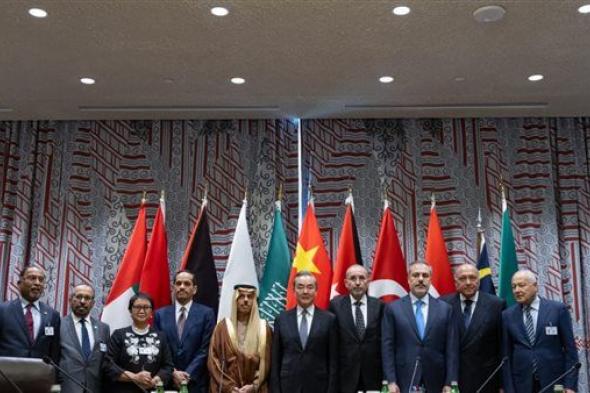 اللجنة الوزارية المكلفة من القمة العربية الإسلامية المشتركة غير العادية تعقد اجتماعًا رسميًا مع وزير الخارجية الصيني